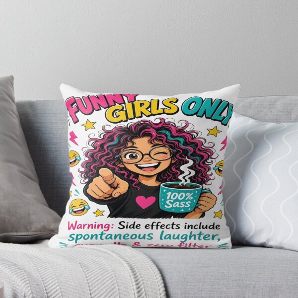 Item preview, Funny Girls Only 100 Percent Sass - Funny Women Graphic designed and sold by Sushikidsntoddlers.