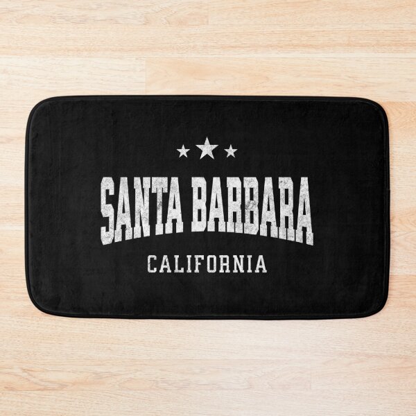 Item preview, Santa Barbara California USA Vintage Varsity Distressed Retro College Travel Design designed and sold by NiceTeeClub.
