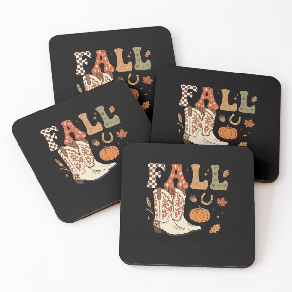 Item preview, Autumn Cowboy Boots and Leaves designed and sold by Tee Studio.
