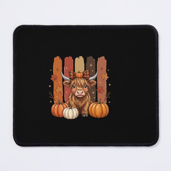 Item preview, Pumpkin Bow Highland Cow designed and sold by Tee Studio.
