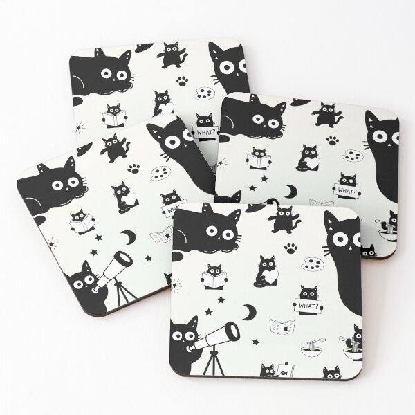Item preview, Cute Kawaii Cats Seamless Pattern – Adorable Cartoon Kittens Repeating Cat Print, Funny Kitty Pattern for Cat Lovers, Cute Animal Aesthetic Background designed and sold by DibujandoPorfa.