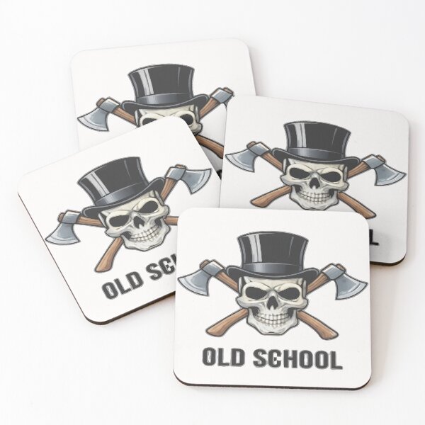 Item preview, Old School Skull with Top Hat and Axes designed and sold by FABIOLA1970.