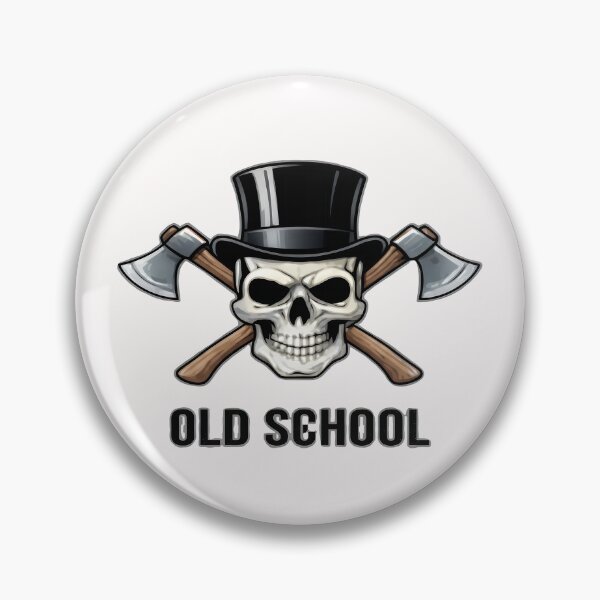 Item preview, Old School Skull with Top Hat and Axes designed and sold by FABIOLA1970.