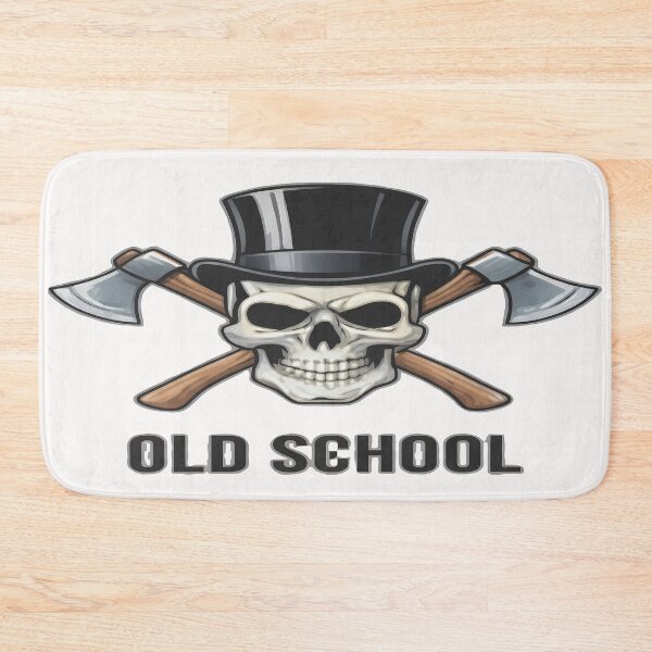 Item preview, Old School Skull with Top Hat and Axes designed and sold by FABIOLA1970.