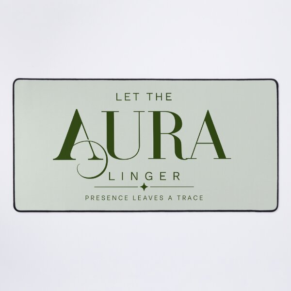 Item preview, Let The Aura Linger | Olive Green Flourished Serif & Sparkle Accent Typography designed and sold by Sparkle First Co..