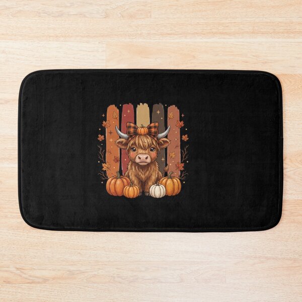 Item preview, Plaid Bow Cow in Pumpkin Patch designed and sold by Tee Studio.