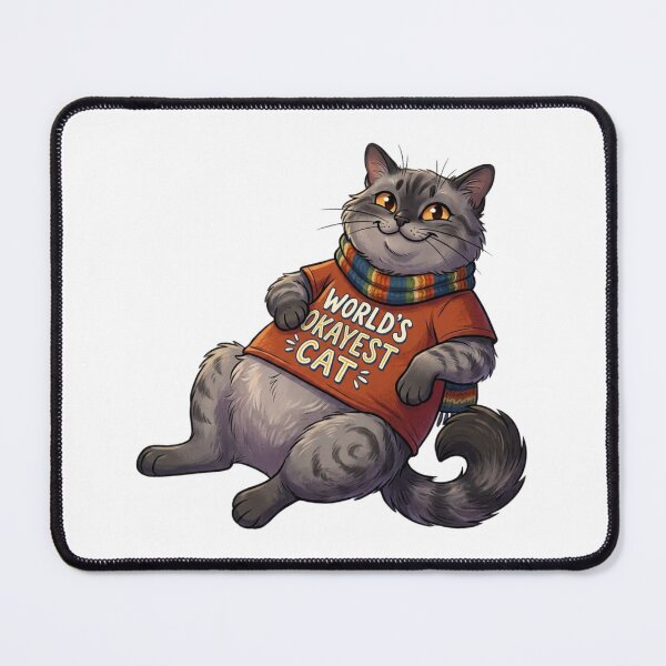Item preview, Funny Burmese Cat "Worlds Okayest Cat" Cartoon designed and sold by StickVerse by Owais.