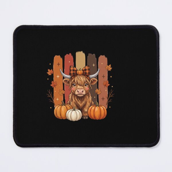 Item preview, Autumn Highland Cow and Pumpkins designed and sold by Tee Studio.