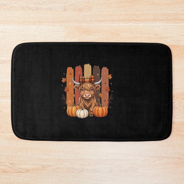 Item preview, Autumn Highland Cow and Pumpkins designed and sold by Tee Studio.