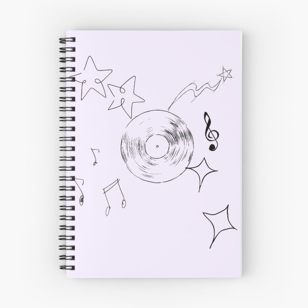 Item preview, musical notes and stars doodles  designed and sold by lilyument.