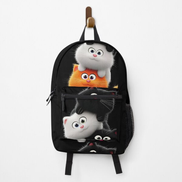 Item preview, Cute Stacked Black Cats with Orange Scarf Cartoon Design designed and sold by ZoneMerch.