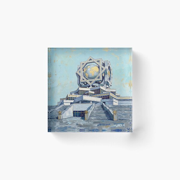 Item preview, Ashgabat Acrylic Travel Print, Turkmenistan designed and sold by POSTERIOCREW.