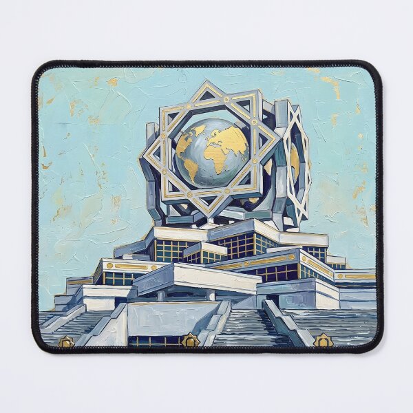 Item preview, Ashgabat Acrylic Travel Print, Turkmenistan designed and sold by POSTERIOCREW.