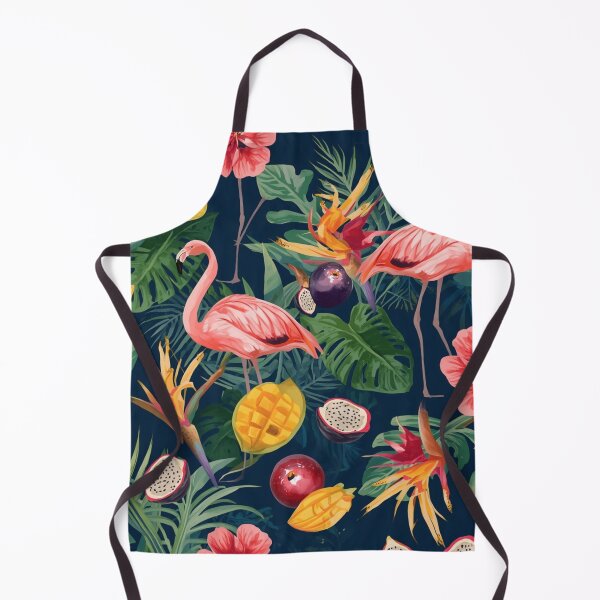 Item preview, Flamingos and Fruits Pattern designed and sold by DuliDoodles.