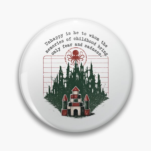 Item preview, Lovecraft Unhappy Childhood Memories Quote designed and sold by Fenay Designs.