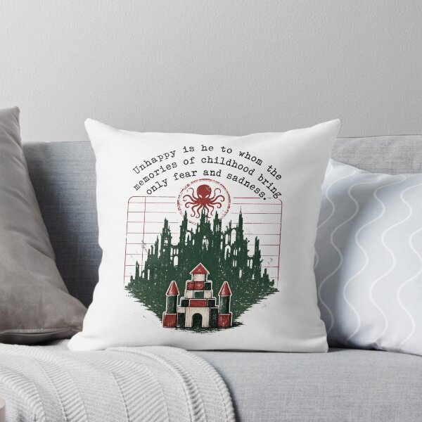 Item preview, Lovecraft Unhappy Childhood Memories Quote designed and sold by Fenay Designs.