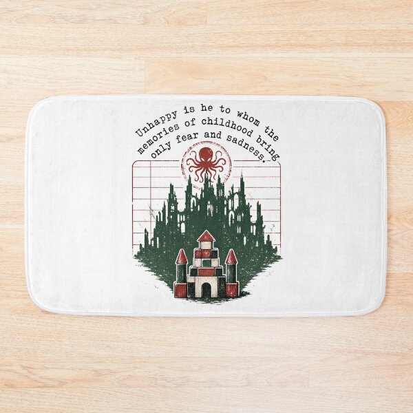 Item preview, Lovecraft Unhappy Childhood Memories Quote designed and sold by Fenay Designs.