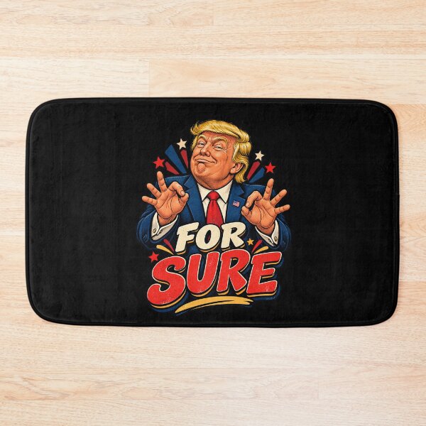 Item preview, For Sure Trump Government Shutdown Political Cartoon designed and sold by Retro Whiskers.