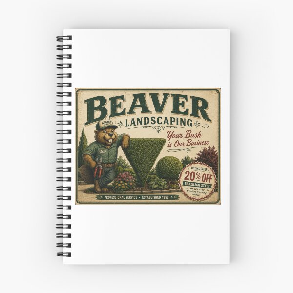 Item preview, Beaver Landscaping – Your Bush Is Our Business designed and sold by Pop, Culture and Stuff.