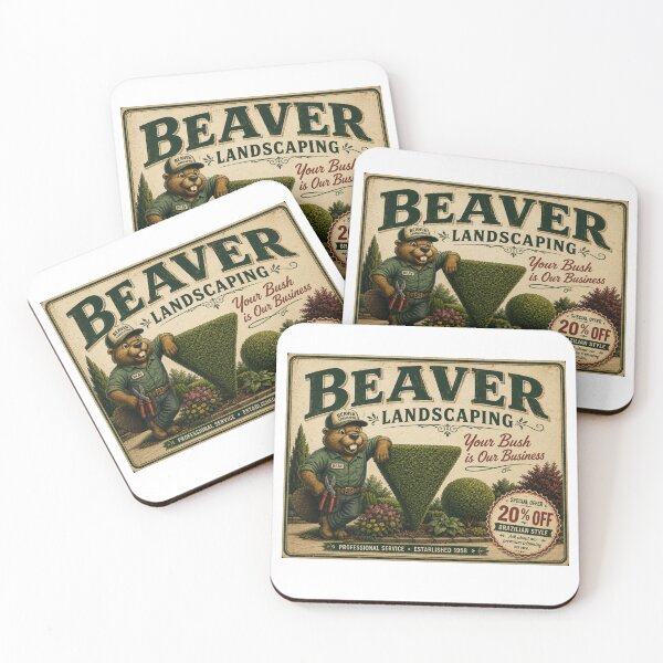 Item preview, Beaver Landscaping – Your Bush Is Our Business designed and sold by Pop, Culture and Stuff.