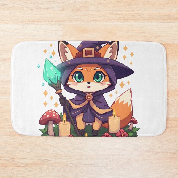 Item preview, Cute Witch Fox with Magic Crystal | Kawaii Mystical Fox Witch designed and sold by dreamz-world.