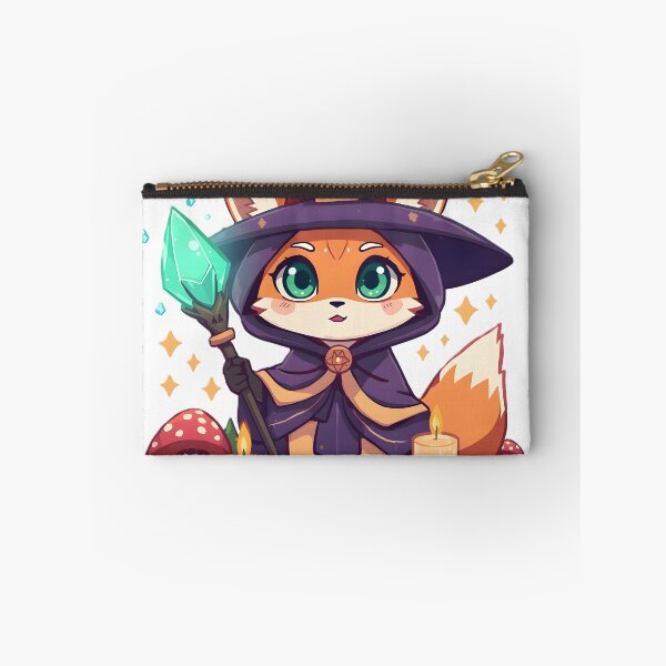 Item preview, Cute Witch Fox with Magic Crystal | Kawaii Mystical Fox Witch designed and sold by dreamz-world.