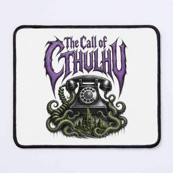 Item preview, Call of Cthulhu Rotary Phone Metal Poster designed and sold by Fenay Designs.