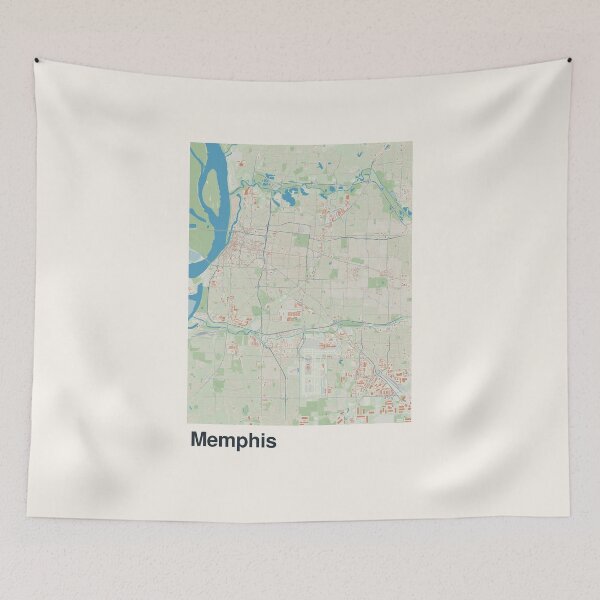 Item preview, Memphis Minimalistic Map Art designed and sold by MapsNerd.