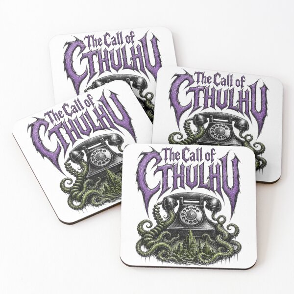 Item preview, Call of Cthulhu Rotary Phone Metal Poster designed and sold by Fenay Designs.