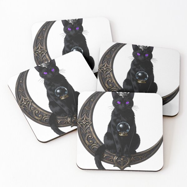Item preview, Gothic Black Cat Triple Moon Crown designed and sold by IllumeInk.