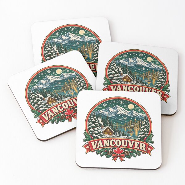 Item preview, Vancouver Christmas Canada Retro Holiday Travel  designed and sold by Globalcitytees.