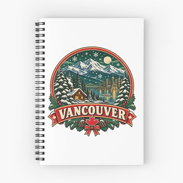 Artikelvorschau, Vancouver Weihnachten Kanada Retro Urlaub Reisen entworfen und verkauft von Globalcitytees.