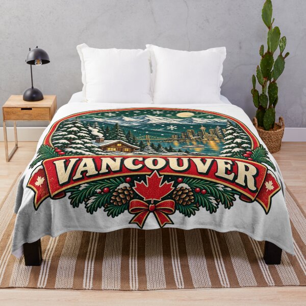 Item preview, Vancouver Christmas Canada Retro Holiday Travel designed and sold by Globalcitytees.