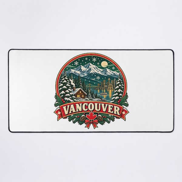 Item preview, Vancouver Christmas Canada Retro Holiday Travel  designed and sold by Globalcitytees.