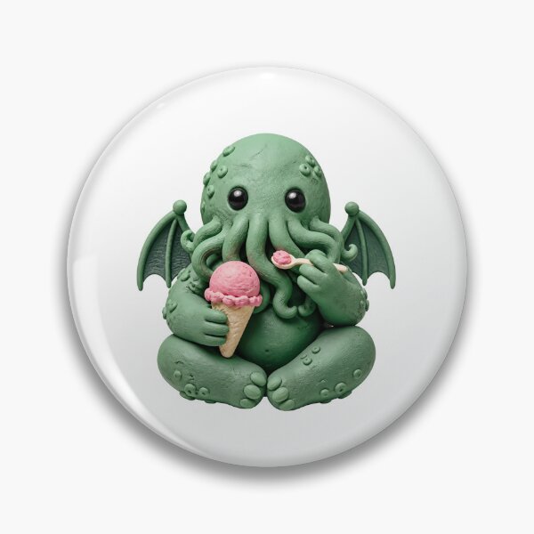 Item preview, Cute Cthulhu's Pink Ice Cream Break designed and sold by Fenay Designs.
