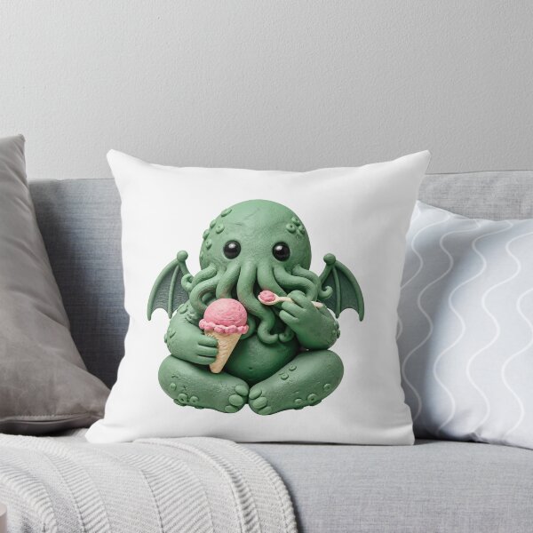 Item preview, Cute Cthulhu's Pink Ice Cream Break designed and sold by Fenay Designs.