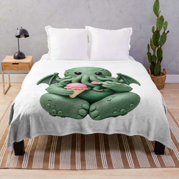 Item preview, Cute Cthulhu's Pink Ice Cream Break designed and sold by Fenay Designs.