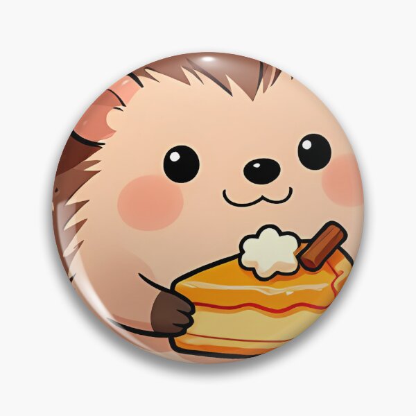 Item preview, Cute Baby Hedgehog with Mini Pumpkin Pie designed and sold by pumsquare.