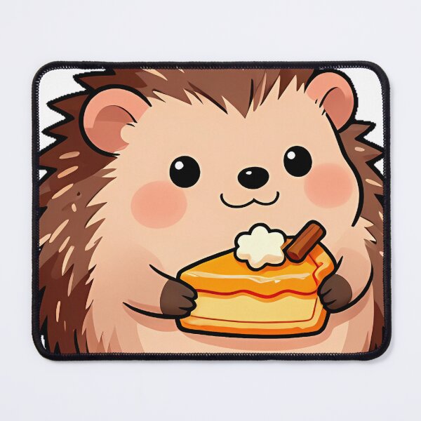 Item preview, Cute Baby Hedgehog with Mini Pumpkin Pie designed and sold by pumsquare.