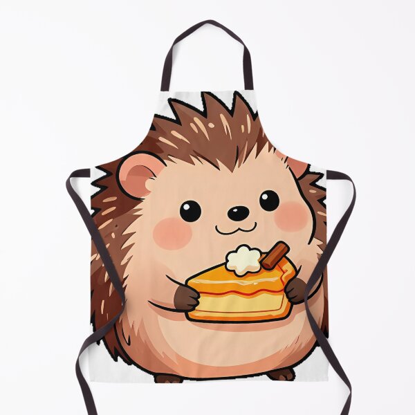 Item preview, Cute Baby Hedgehog with Mini Pumpkin Pie designed and sold by pumsquare.