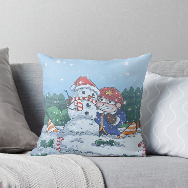 Item preview, Cute Monkey building snowman winter designed and sold by Niykos570.