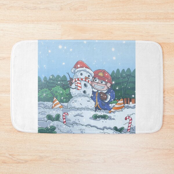 Item preview, Cute Monkey building snowman winter designed and sold by Niykos570.