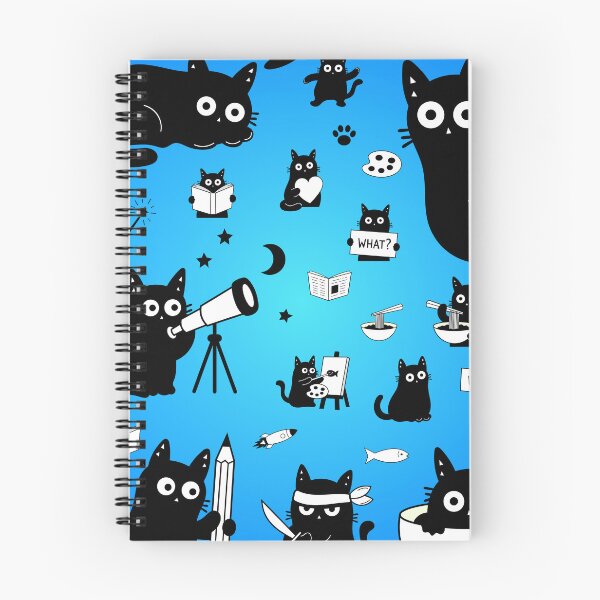 Item preview, Blue Cute Kawaii Cats Seamless Pattern – Adorable Cartoon Kittens Repeating Cat Print, Funny Kitty Pattern for Cat Lovers, Cute Animal Aesthetic Background designed and sold by DibujandoPorfa.