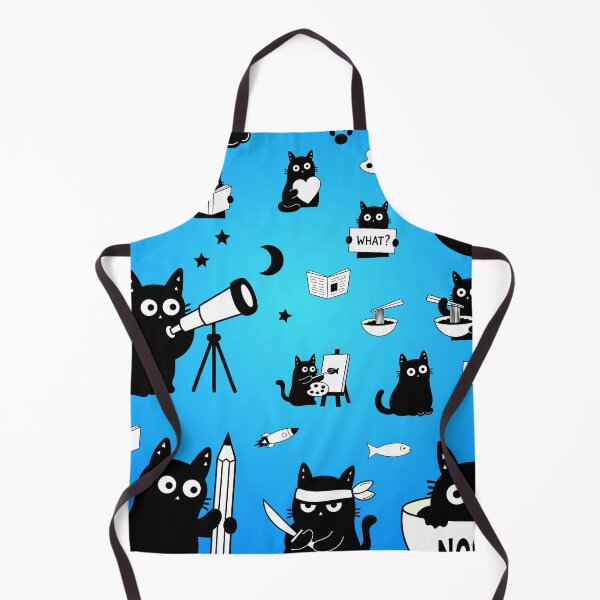 Item preview, Blue Cute Kawaii Cats Seamless Pattern – Adorable Cartoon Kittens Repeating Cat Print, Funny Kitty Pattern for Cat Lovers, Cute Animal Aesthetic Background designed and sold by DibujandoPorfa.