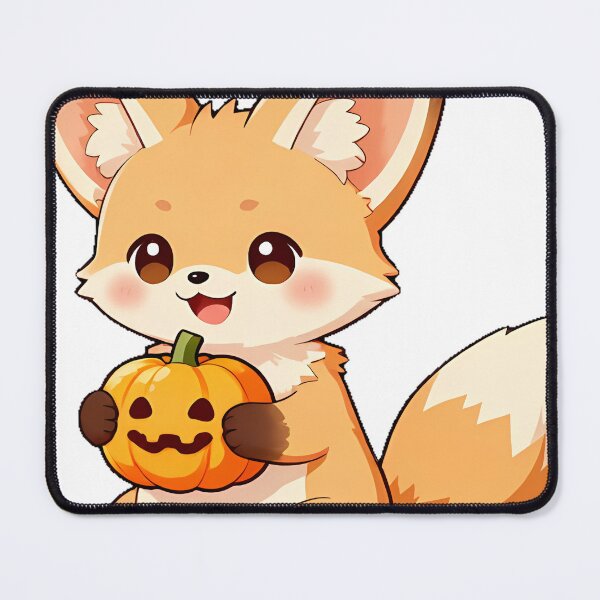 Item preview, Cute Fennec Fox Kit with Pumpkin Spice Marshmallow Treat designed and sold by pumsquare.