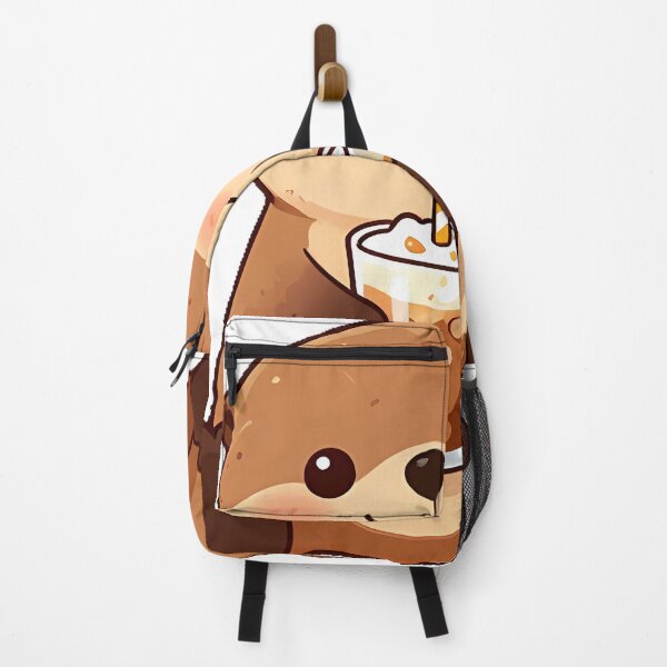 Item preview, Cute Sea Otter with Iced Pumpkin Spice Macchiato designed and sold by pumsquare.