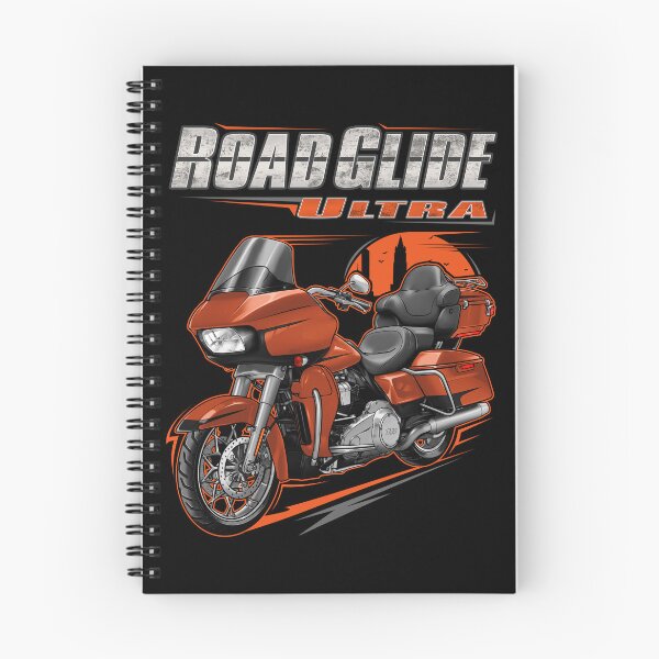 Item preview, Motorcycle Road Glide Ultra FLTRU 2019 Scorched Orange & Black Denim for Motorcycle Riders designed and sold by MotoApparelHub.