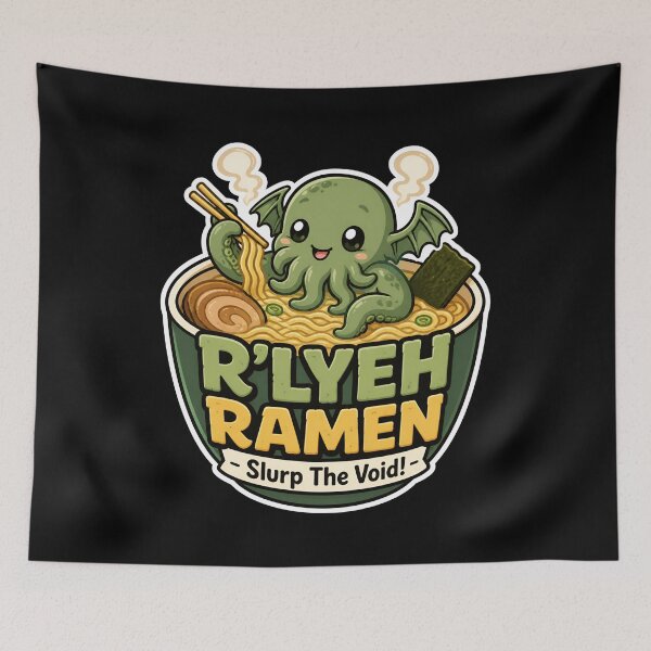 Item preview, R'lyeh Ramen: Slurp the Void designed and sold by Fenay Designs.