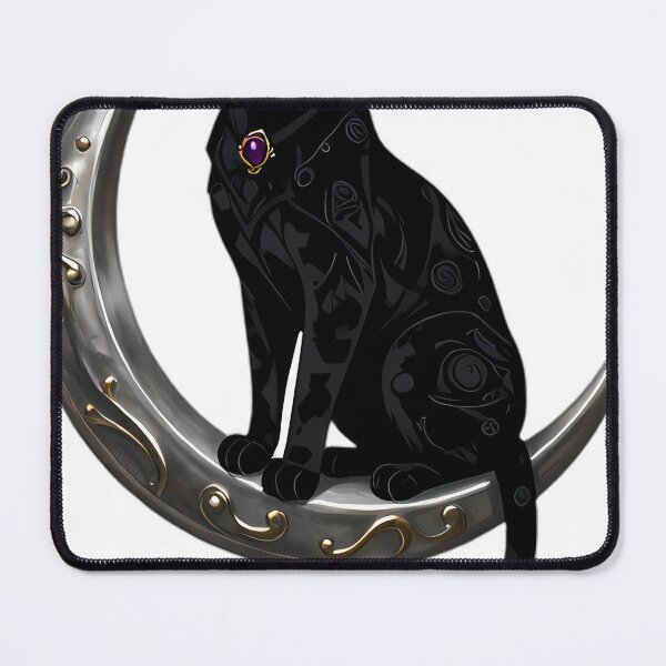 Item preview, Gothic Shadow Cheetah Triple Moon Brooch designed and sold by IllumeInk.