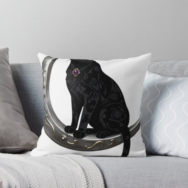 Item preview, Gothic Shadow Cheetah Triple Moon Brooch designed and sold by IllumeInk.